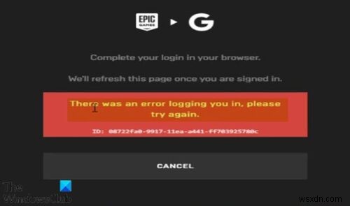 Fix Epic Games Launcher login errors on Windows 11/10