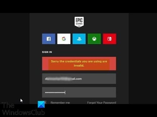 Fix Epic Games Launcher login errors on Windows 11/10