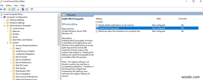 How to Enable or Disable Win32 Long Paths in Windows 11/10