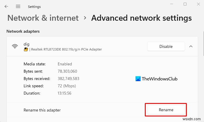 How to Rename WiFi Network Adapter on Windows 11
