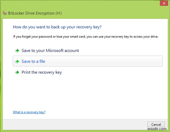How to backup BitLocker Drive Encryption Recovery Key in Windows 11/10