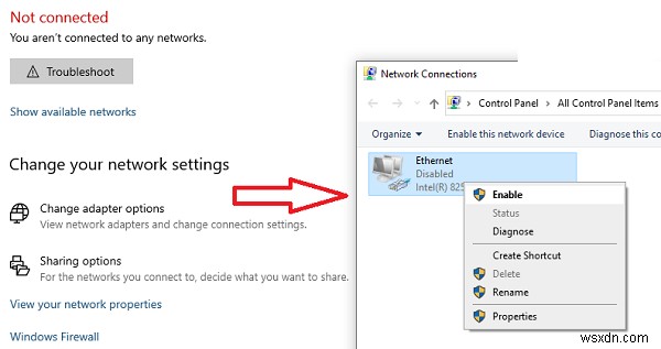 Ethernet connection not working in Windows 11/10