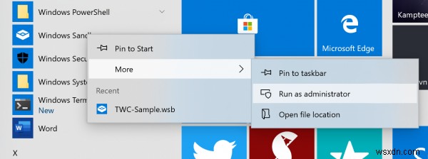 Windows Sandbox failed to start with error 0xc030106