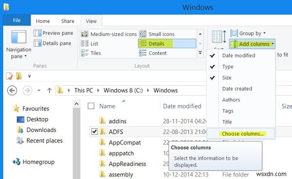 How to permanently add Columns to all Folders in Explorer in Windows 11/10