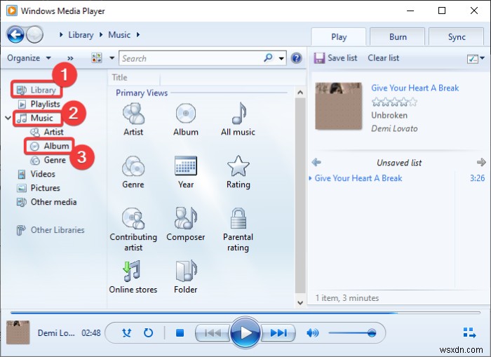 How to download and add Track Titles in Windows Media Player