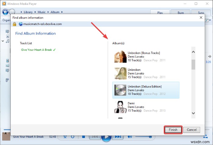 How to download and add Track Titles in Windows Media Player