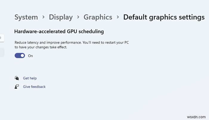 How to enable Hardware-accelerated GPU Scheduling in Windows 11/10