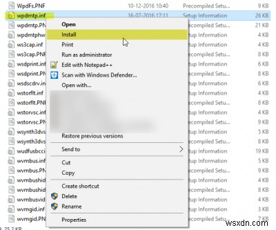 MTP USB device driver failed to install on Windows 11/10