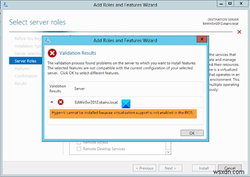 Hyper-V cannot be installed on Windows 11/10