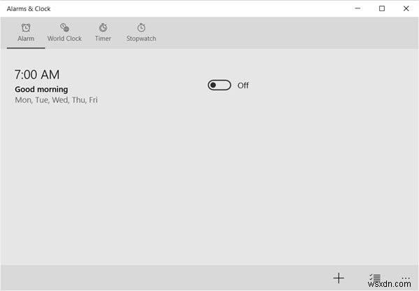 Add Clocks, Set Alarms, Use Timer & Stopwatch in Alarms & Clocks app of Windows 11/10