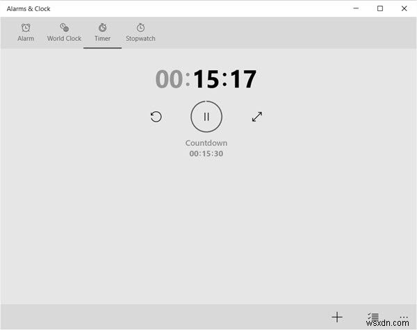 Add Clocks, Set Alarms, Use Timer & Stopwatch in Alarms & Clocks app of Windows 11/10