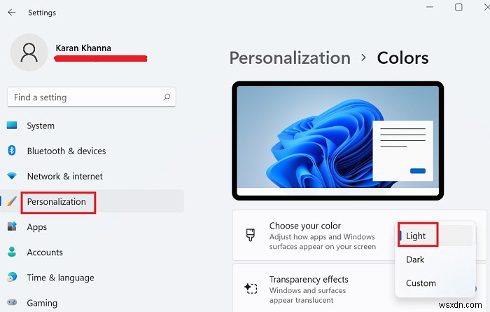 How to activate Dark Mode on Windows 11