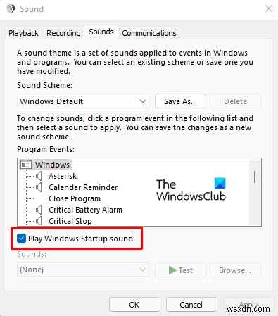 How to Enable or Disable the Startup Sound on Windows 11
