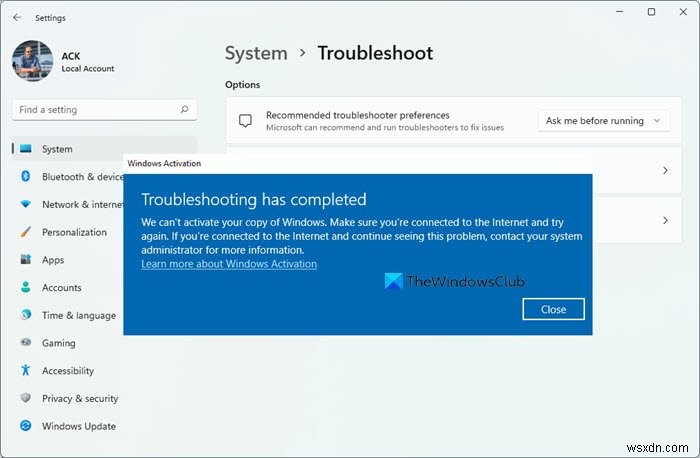 Windows Activation Troubleshooter will help fix your activation problems