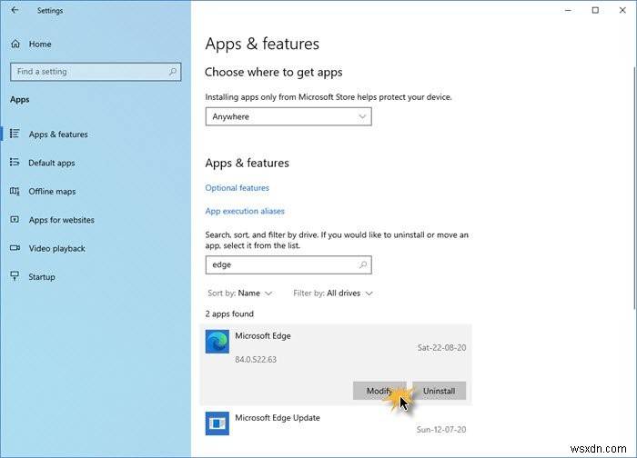 Microsoft Edge browser hangs, freezes, crashes or is not working