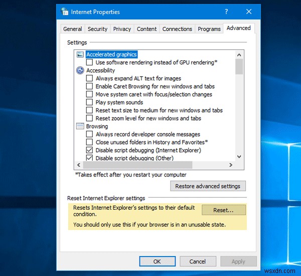 Fix Windows could not automatically detect this network’s proxy settings