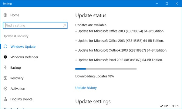 Where to look for your Windows Update History in Windows 11/10