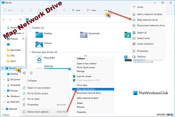 How to map or add a Network Location or Map FTP Drive in Windows 11/10