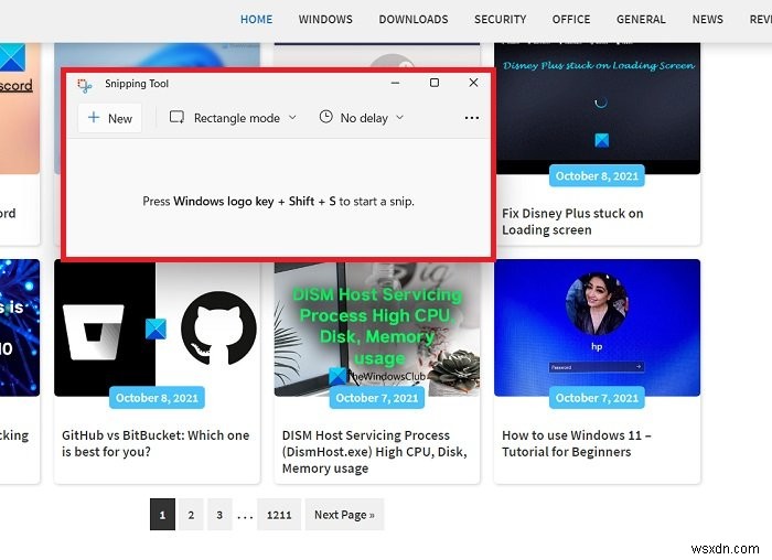 How to take a screenshot in Windows 11/10