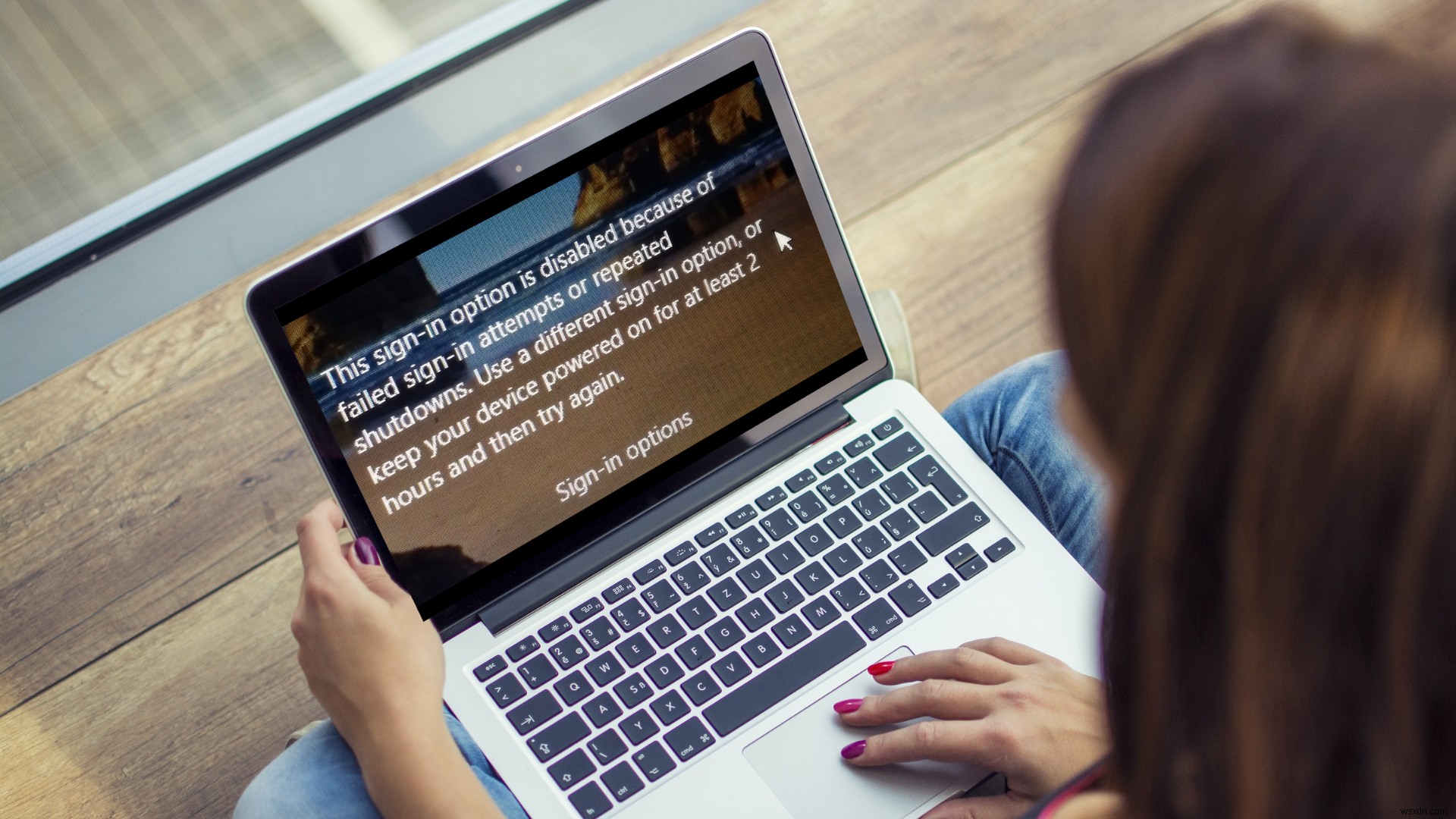 The sign-in option is disabled because of failed sign-in attempts or repeated shutdowns