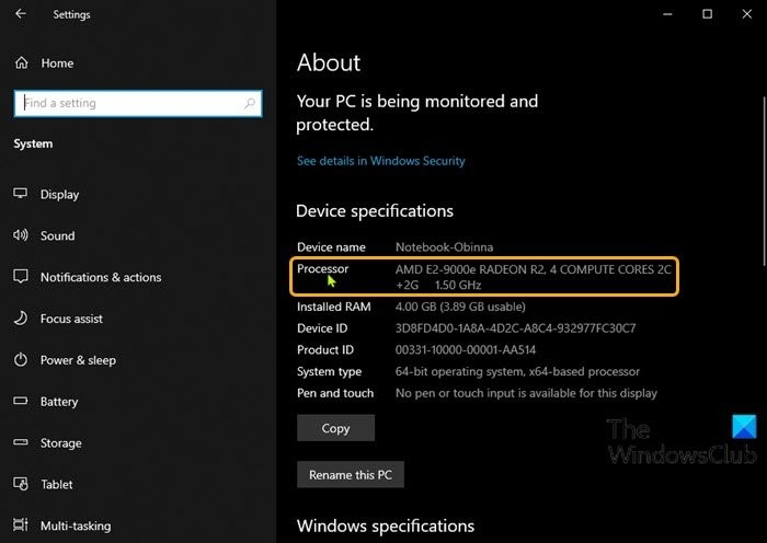 How to check Processor Cache Memory Size in Windows 11/10