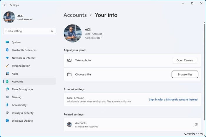 How to change User Account picture to a video in Windows 11/10