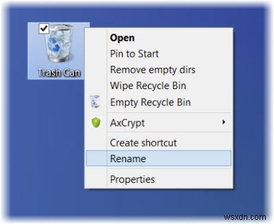 Rename Recycle Bin through Registry for All Users in Windows 11/10