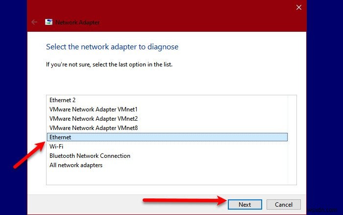 Fix An error occurred while renewing interface Ethernet error messages on Windows 11/10