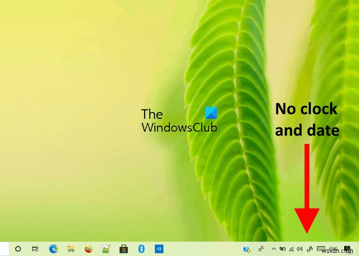 How to hide Clock and Date from Taskbar in Windows 10
