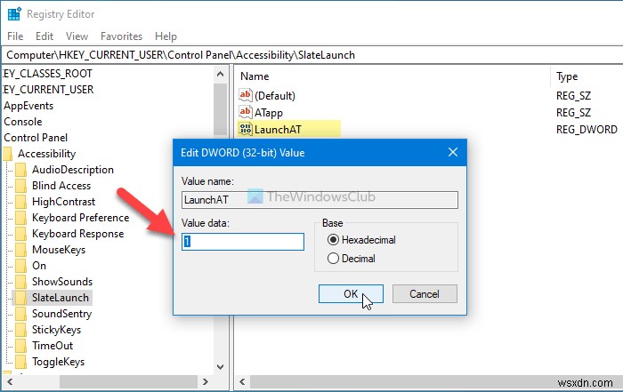 How to Change the Accessibility tool that launches when you use Win+Vol keyboard shortcut