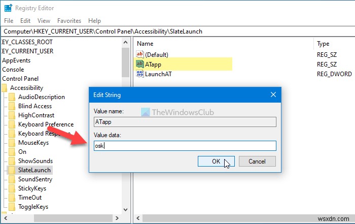 How to Change the Accessibility tool that launches when you use Win+Vol keyboard shortcut