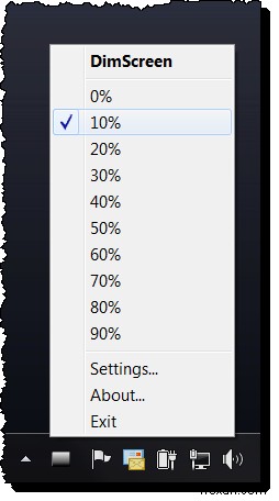 Dim or reduce brightness of laptop or computer monitor screen further