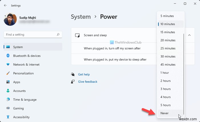 Screen won’t turn off after the specified time in Windows 11/10