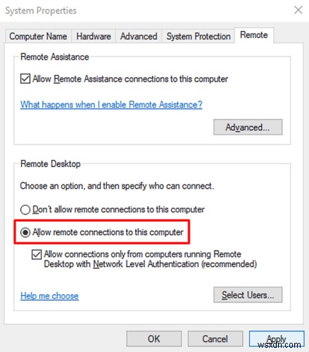Fix Remote Desktop Error Code 0x104 on Windows 11/10