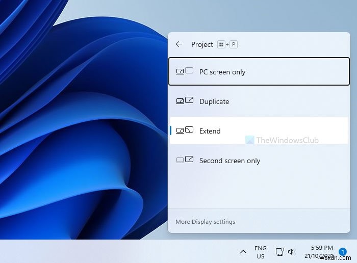 How to set up Dual Monitors on Windows 11/10