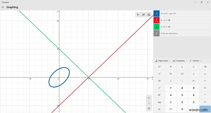 How to use the Graphing Calculator in Windows 10