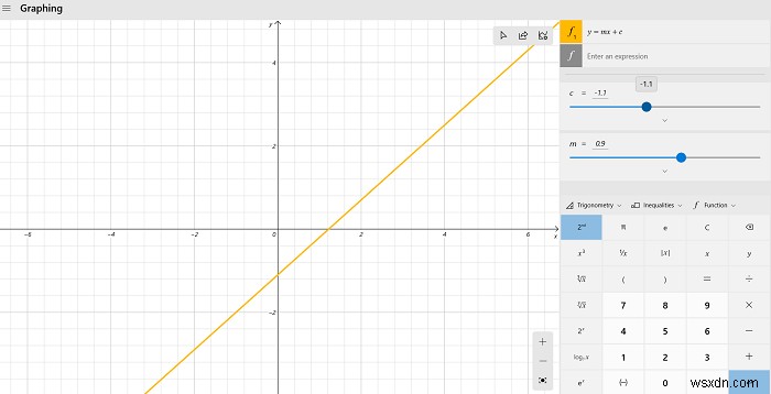How to use the Graphing Calculator in Windows 10