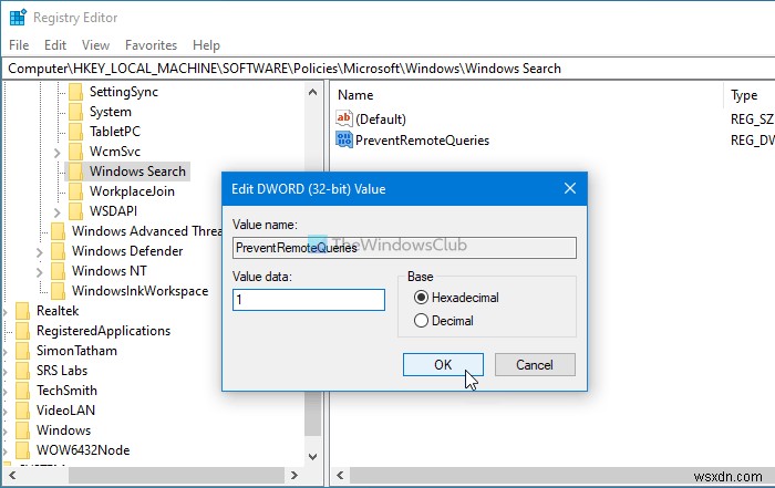 How to stop Client Computers from querying Host Computer Index remotely
