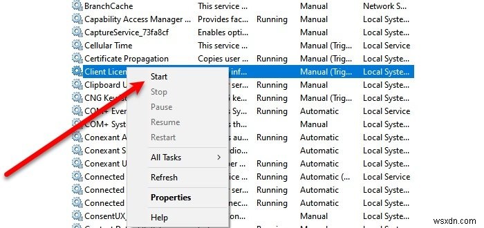 CLIPSVC (Client License Service) not starting in Windows 10; How to enable ClipSvc?