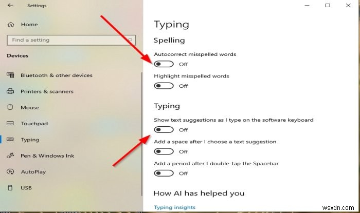 How to disable Autocorrect or Spellcheck in Windows 10 Mail app