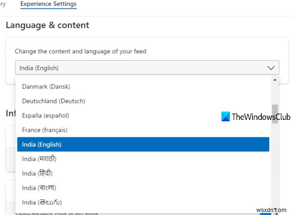 How to change the Language of News and Interests Feed on the Taskbar in Windows 11/10