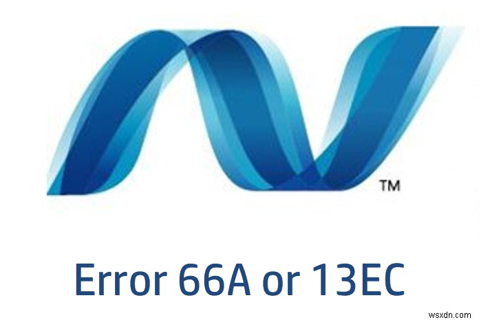 Windows Update Error 66A or 13EC for .NET Framework