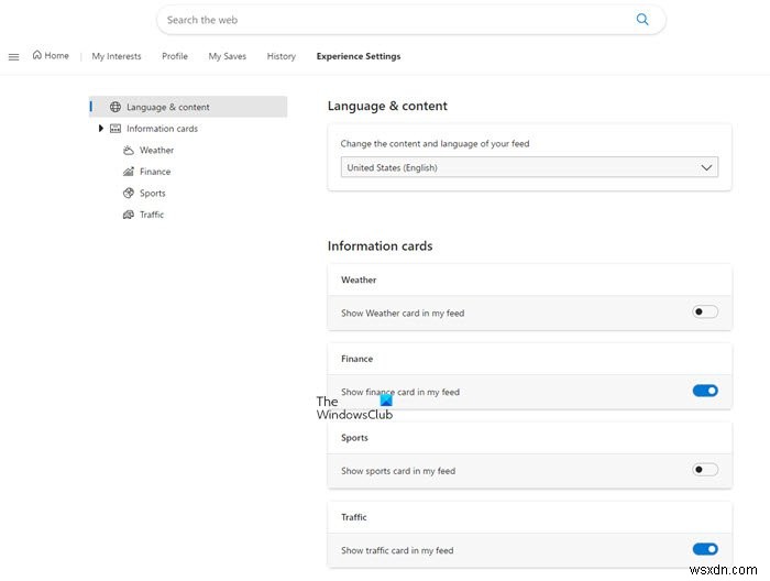How to change the Language of News and Interests Feed on the Taskbar in Windows 11/10