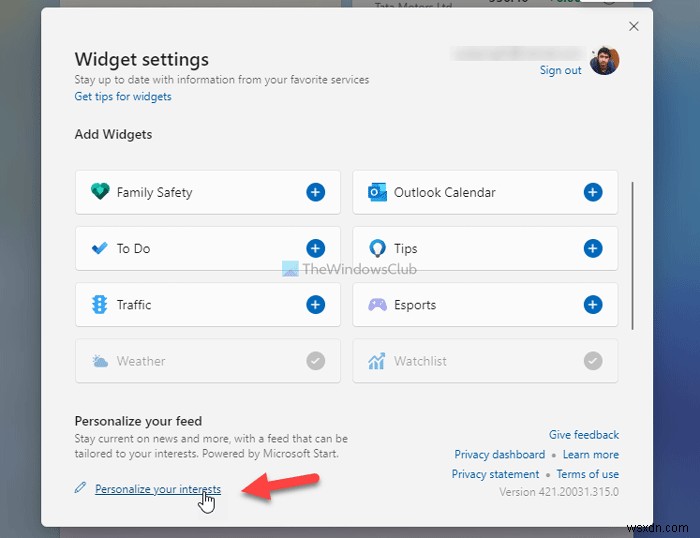How to add or remove Topics on News and Interests in Windows 11/10