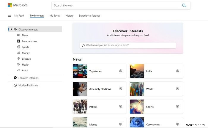 How to customize the News and Interests taskbar widget in Windows 11/10