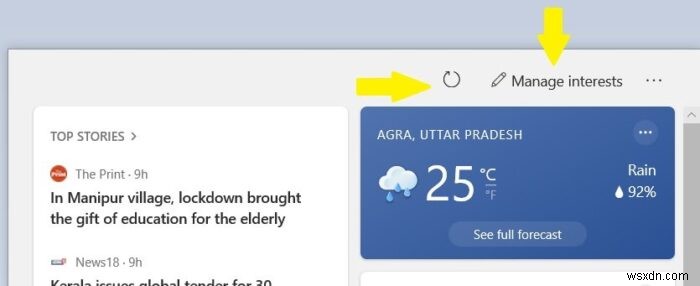 How to customize the News and Interests taskbar widget in Windows 11/10