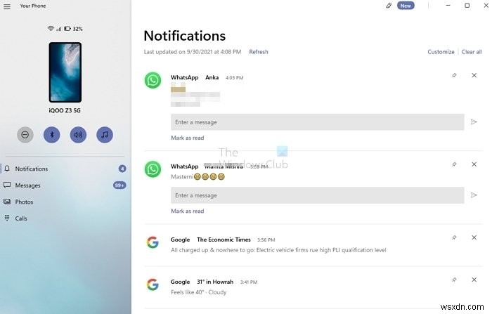 Your Phone app not working or will not open on Windows 11/10