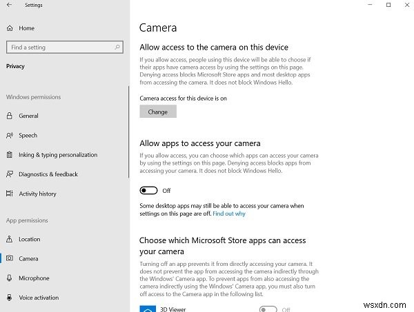 Can’t start your camera, Error 0xa00f4246 (0x800706BE) on Windows 11/10