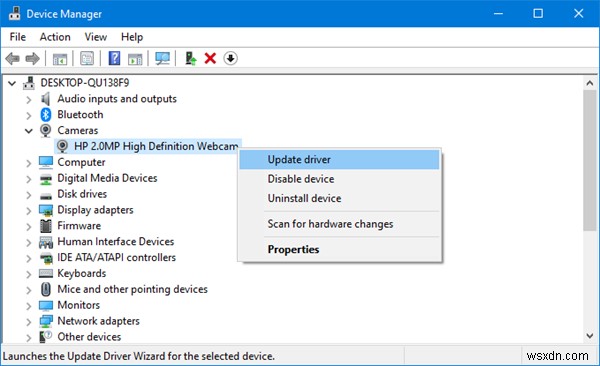 Can’t start your camera, Error 0xa00f4246 (0x800706BE) on Windows 11/10