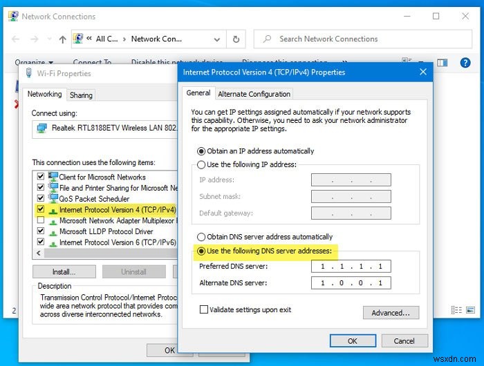 How to enable and test DNS over HTTPS in Windows 11/10